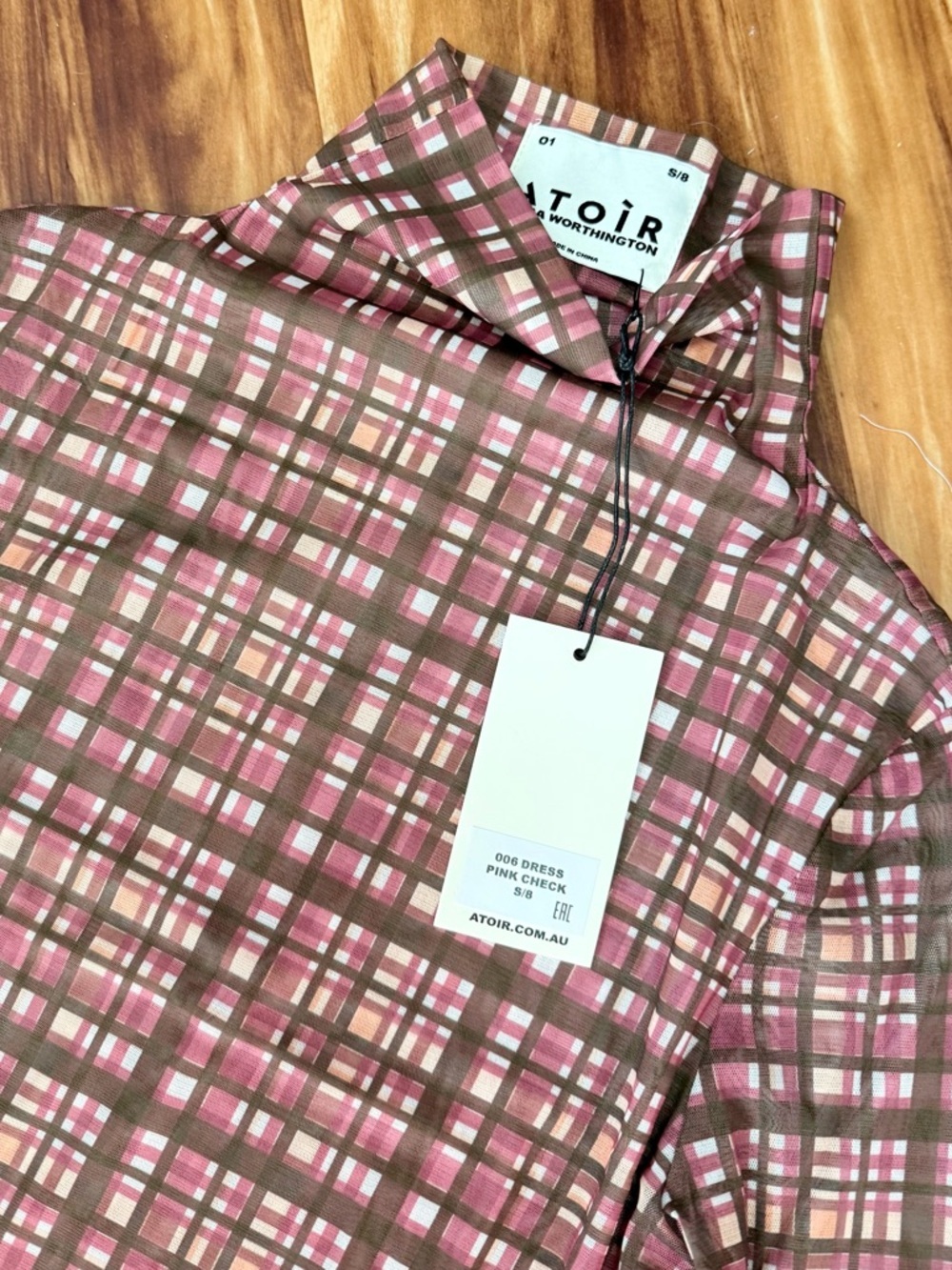 Atoir Long-Sleeve Plaid Mini Dress - Picture 4 of 4